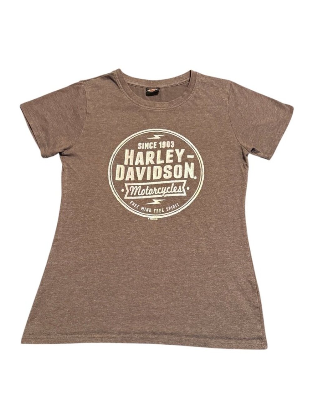 2022 Harley Davidson Women's Cocoa Beach Florida T Shirt Sz: Small Brown *Read*